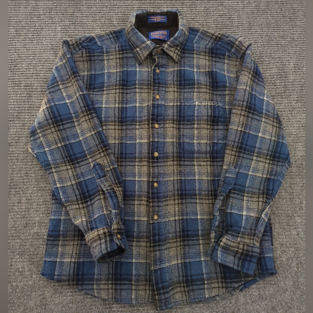 Pendleton Boys Wool Flannel Shirt Youth Large Outdoor, Gorpcore, Layer